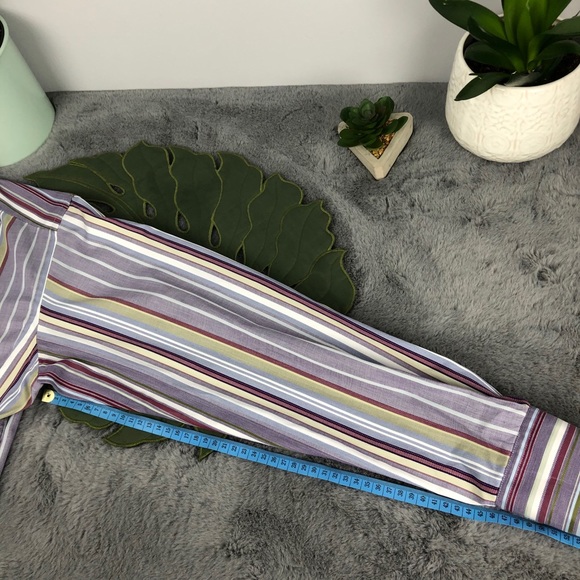 Etro Milano Multi-Color Strip Dress Shirt - Picture 14 of 16